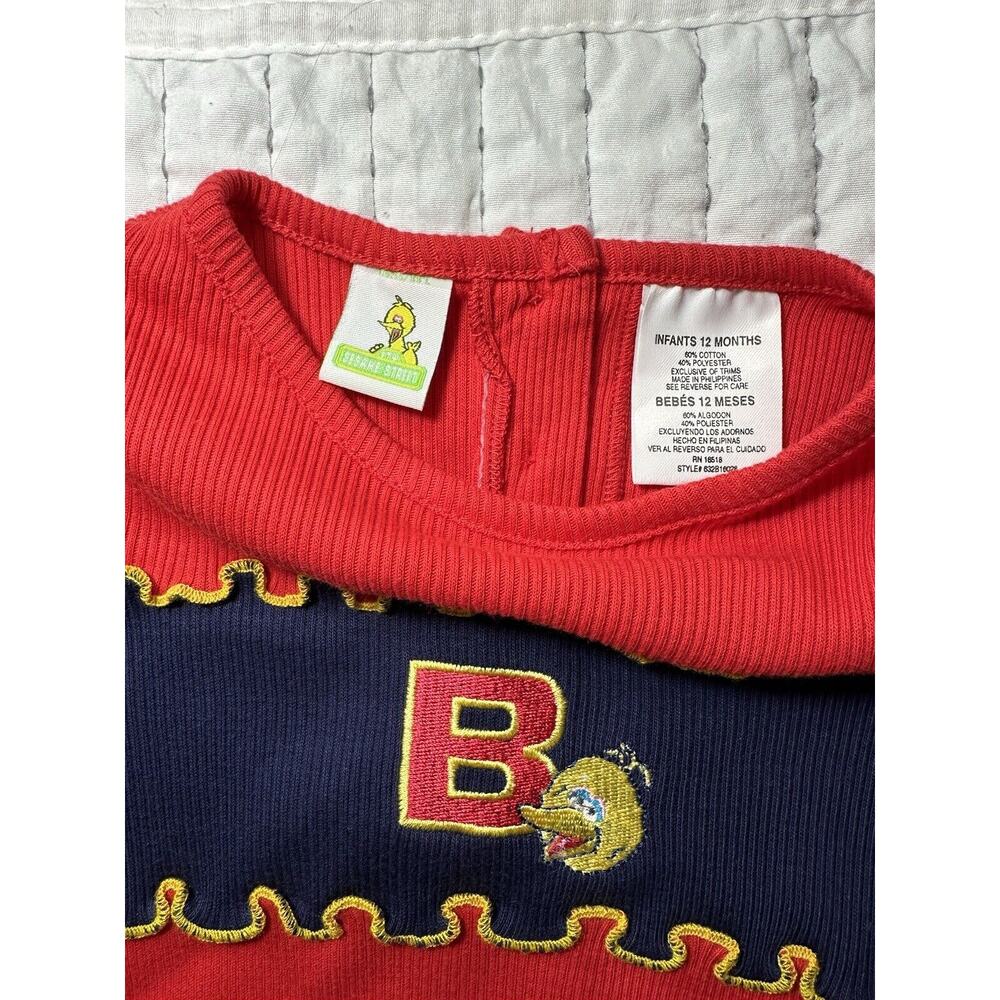 Sesame Street Red & Navy Ruffle Knit Matching Set - Picture 4 of 7